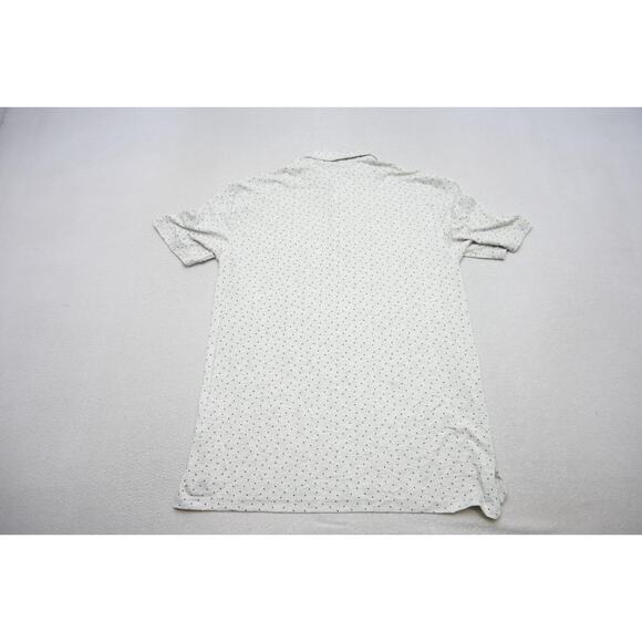 Tasc Golf Polo Wicking Stretch Athletic Shirt Polka Dot Short Sleeve Mens Medium - Picture 10 of 10